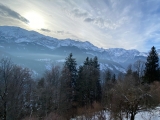 <b>Eckbauer-Blick</b> Richtung <a href=/gipfel/zugspitze-499/>Zugspitze</a> u. Co (Foto gespeichert zu <a href=/wanderweg/skistadion-garmisch-berggasthof-eckbauer-233/>Weg</a>),#Foto: JuttaS