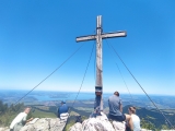 Gipfelkreuz mit Chiemsee-Blick (Foto gespeichert zu Ziel Gederer Wand),#