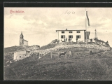 <b>Hochfellnhaus</b> mit Kapelle,#Historische Ansichtskarte zum <a href=/historisch/>Verkauf</a>