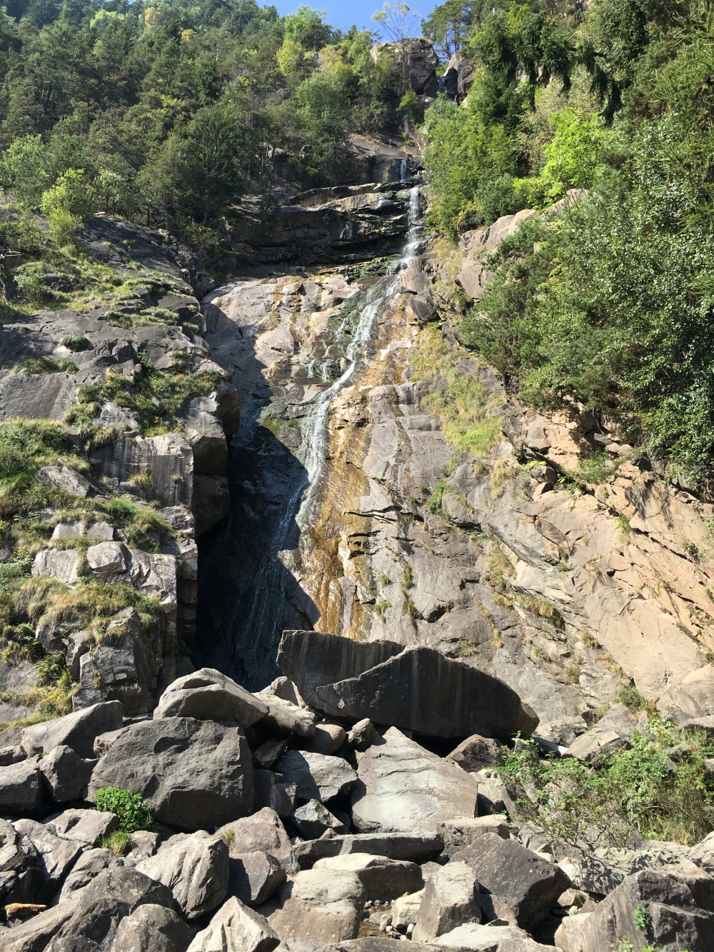 Barbianer Wasserfall: Der Untere Barbianer Wasserfall