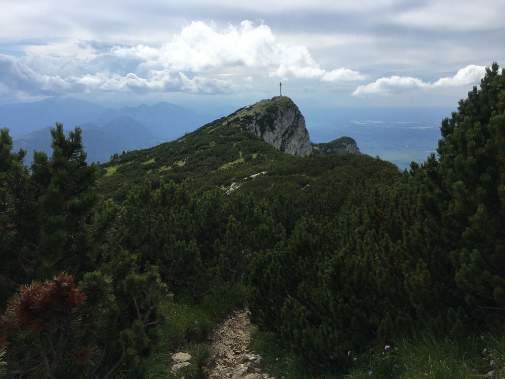Rotöhrsattel -> Probstalm: Benediktenwand vom Anstieg über den Rotöhrsattel