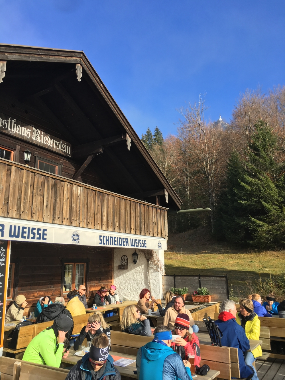 Rohrkopf -> Berggaststätte Riederstein am Galaun: Terrasse der Galaun