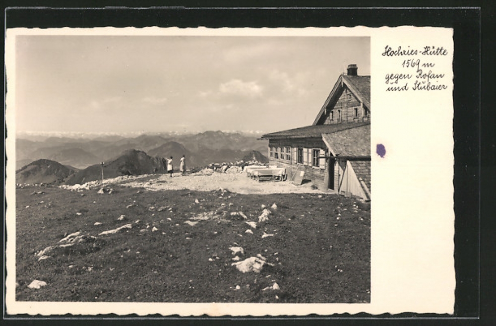 Hochrieshütte gegen Rofan und Stubaier (BERGseits Hochrieshütte)