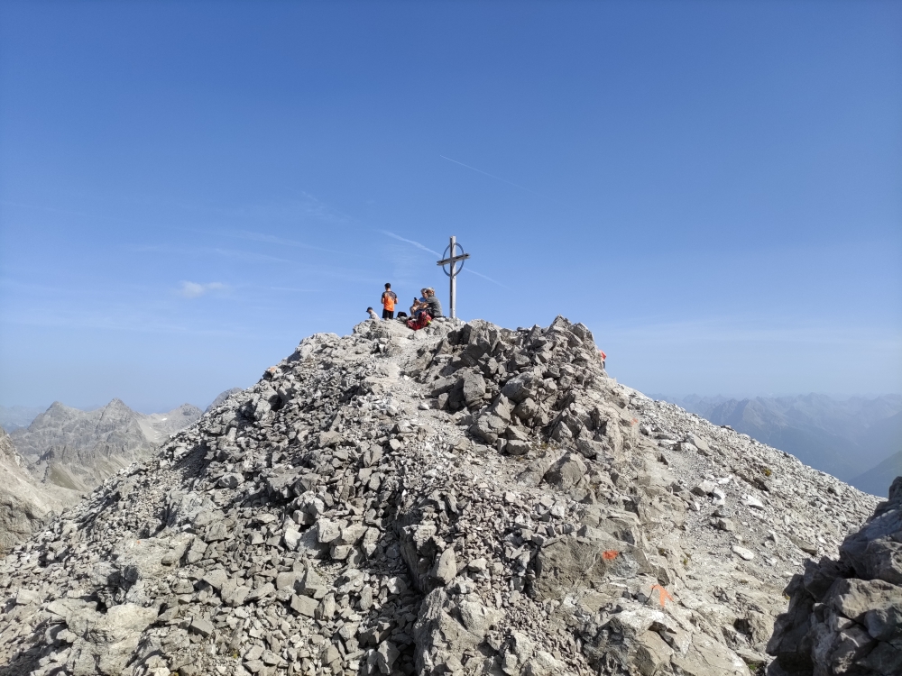 Bockkarkopf: Am Gipfel