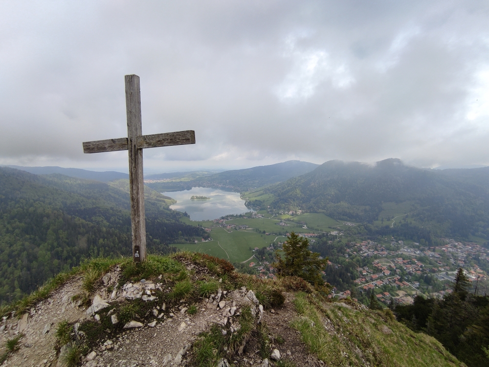 Dürnbachwand -> Schlierseespitz: Gipfelkreuz