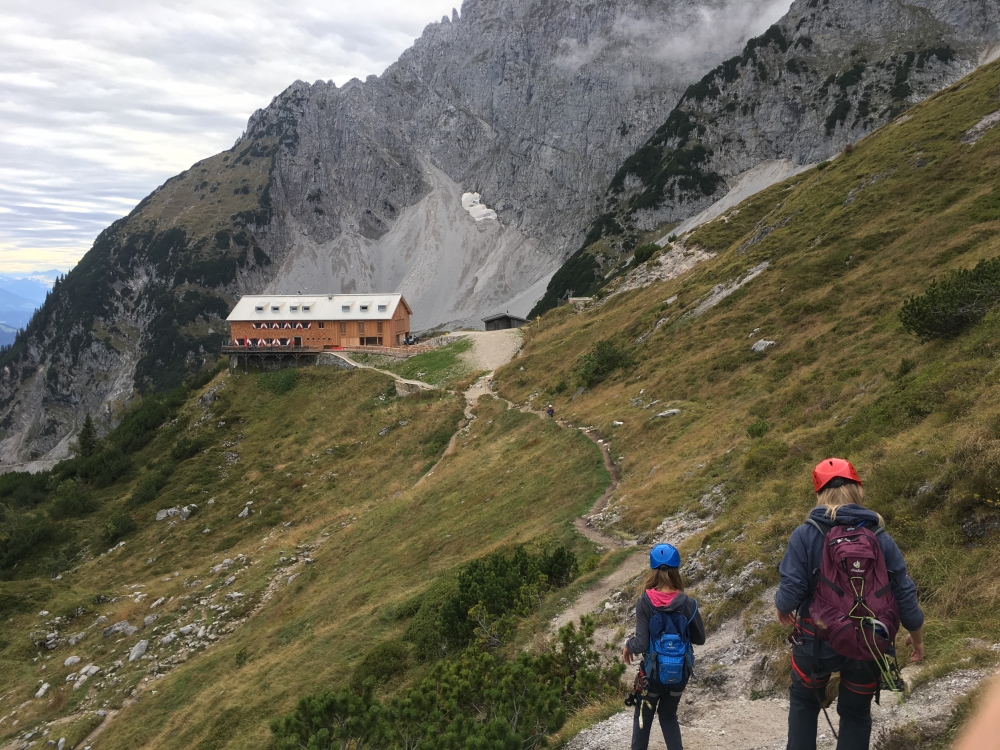 Gruttenhütte: Die Gruttenhütte nach dem Klettersteig