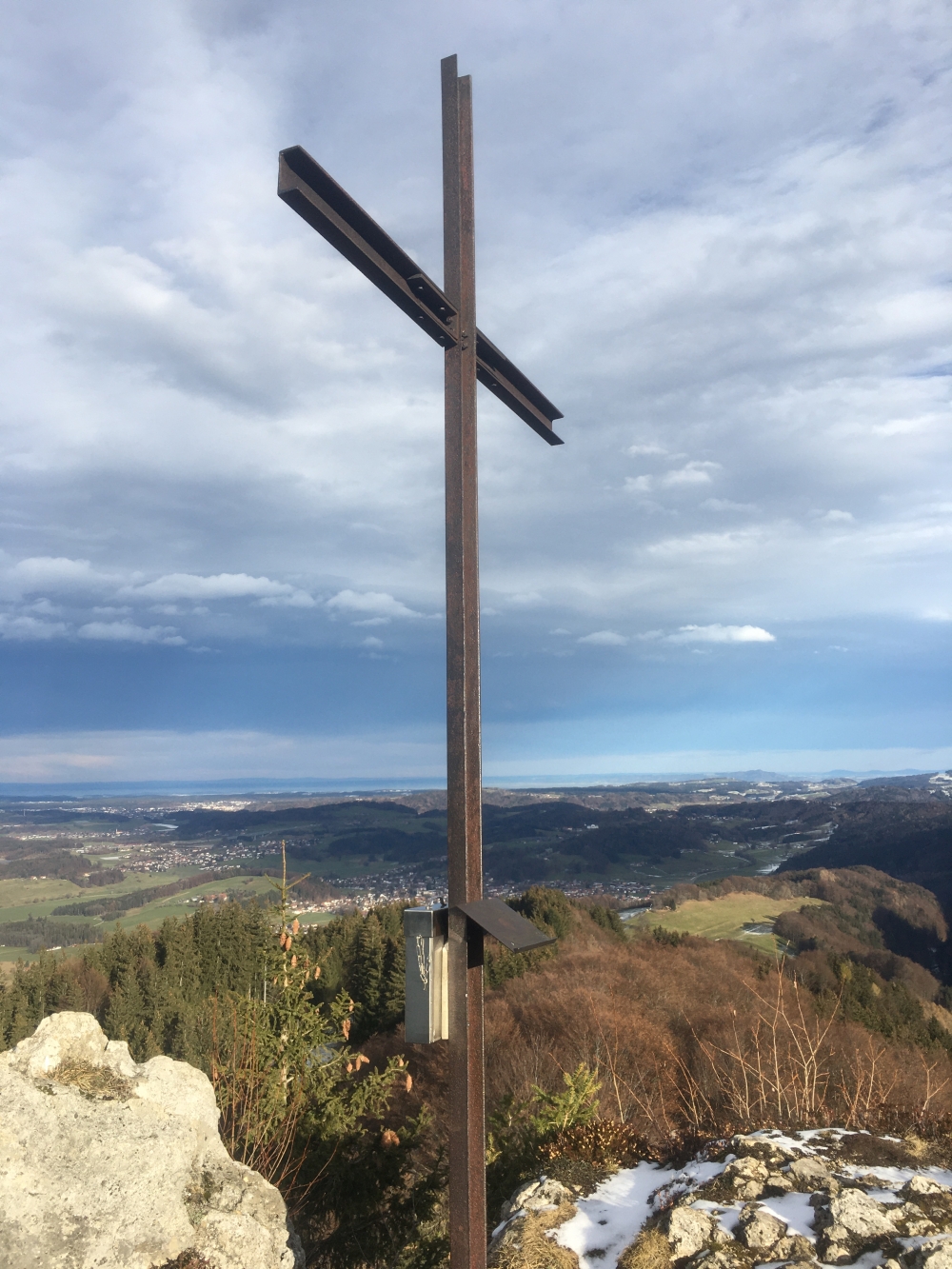Engelstein: Gipfelkreuz Engelstein