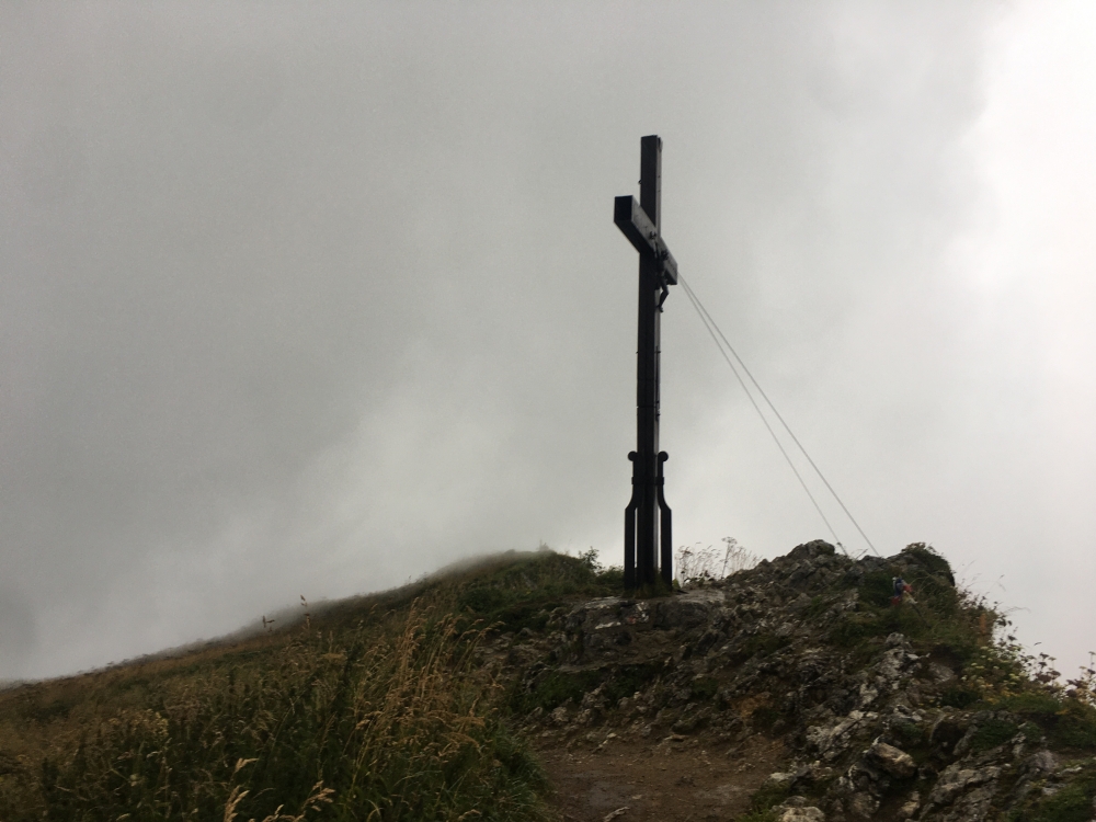 Aussichtspunkt Teufelskapelle -> Hochgern: Hochgern-Gipfelkreuz
