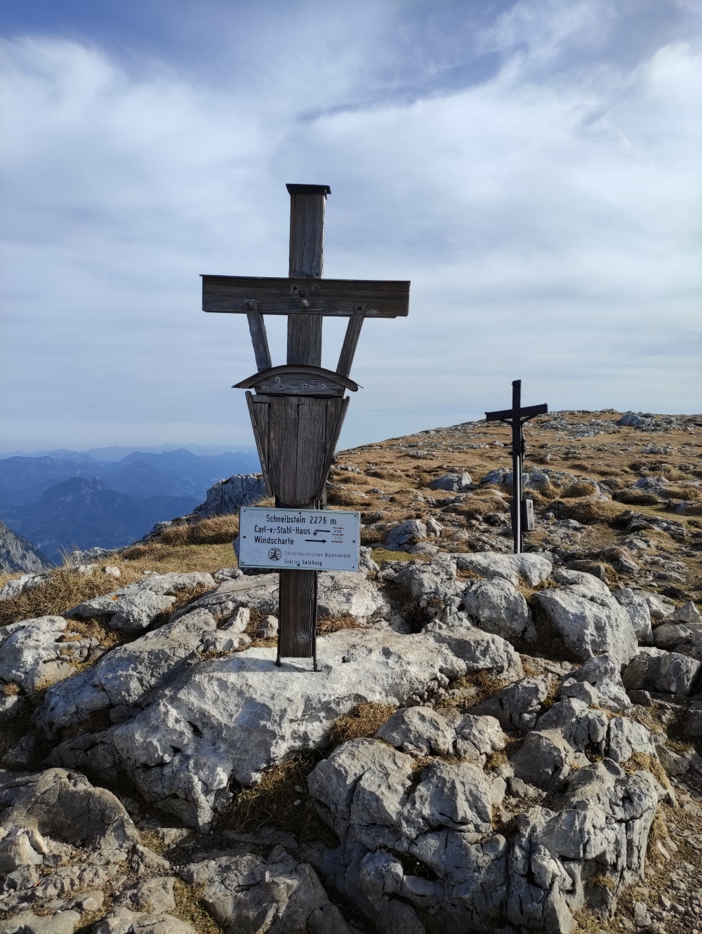 Schneibstein: Gipfelkreuz
