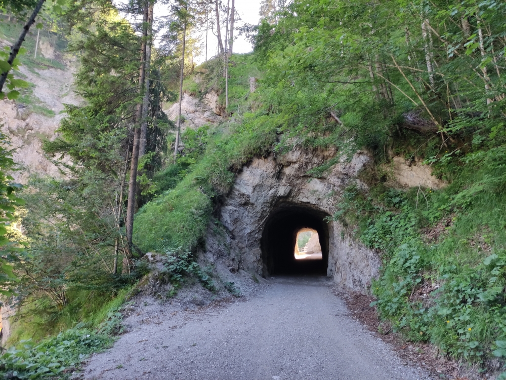 Anton-Karg-Haus -> Pfandlhof: Tunnel bei der Klaushütte