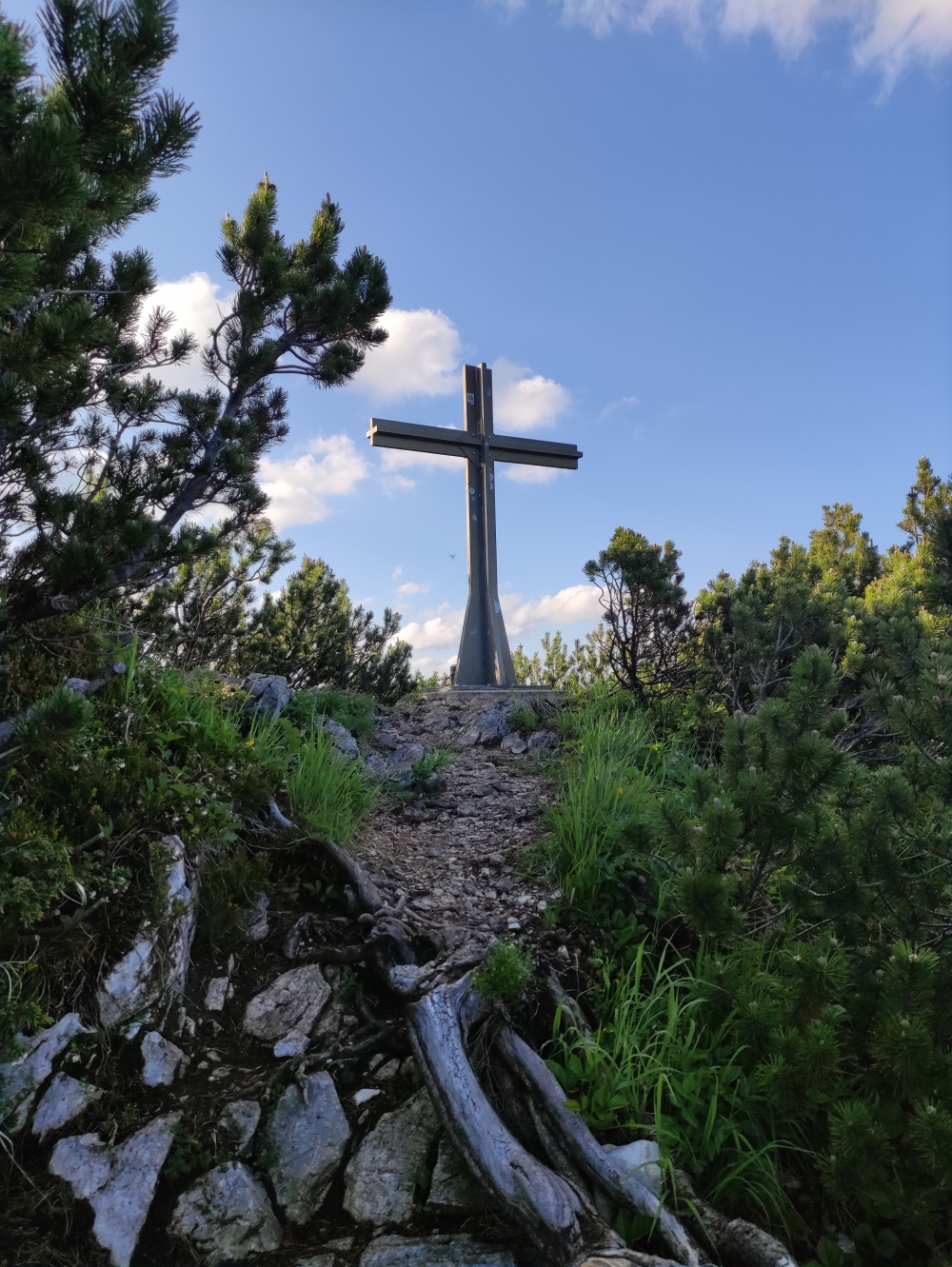 Steilnerjoch: Gipfelkreuz