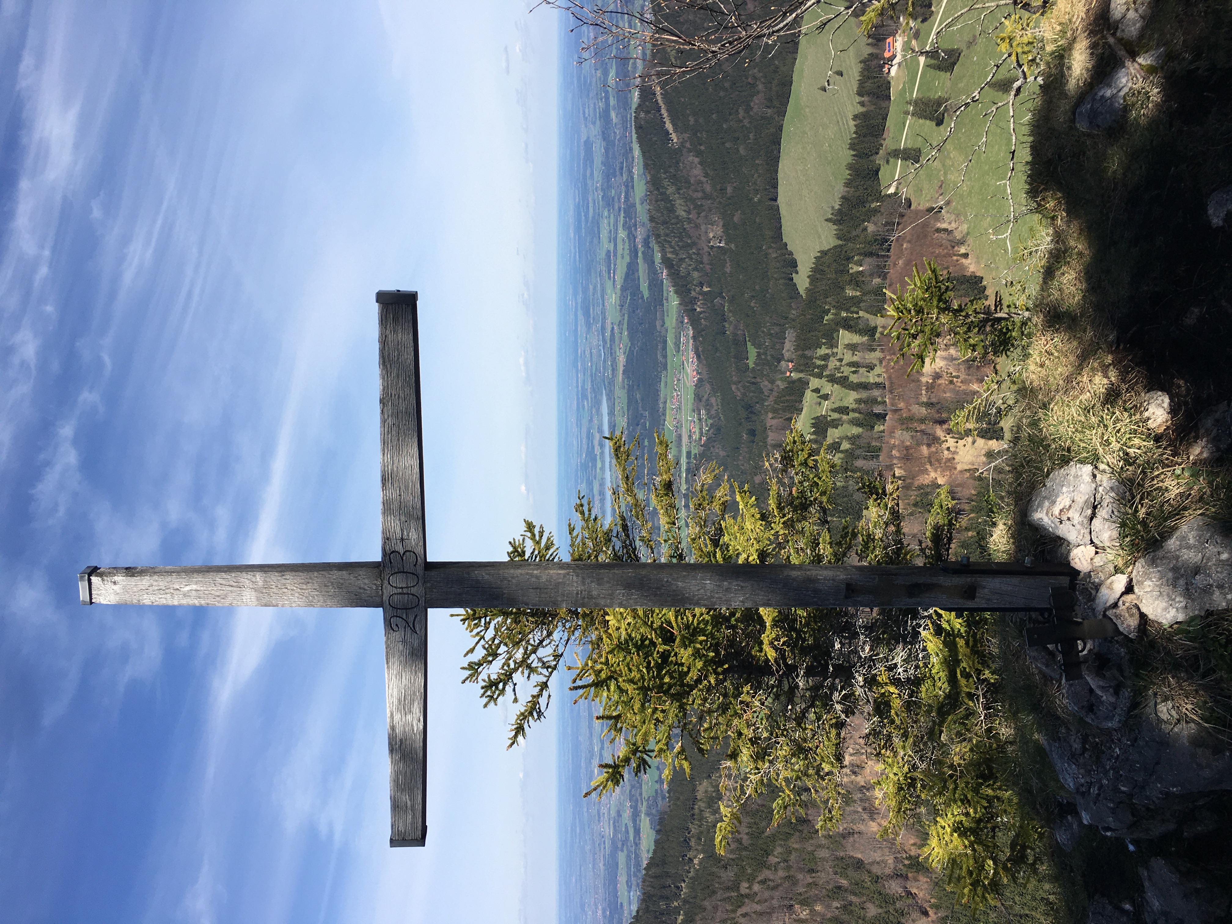 Gipfelkreuz Hammerstein mit Blick nach Norden,Foto: 