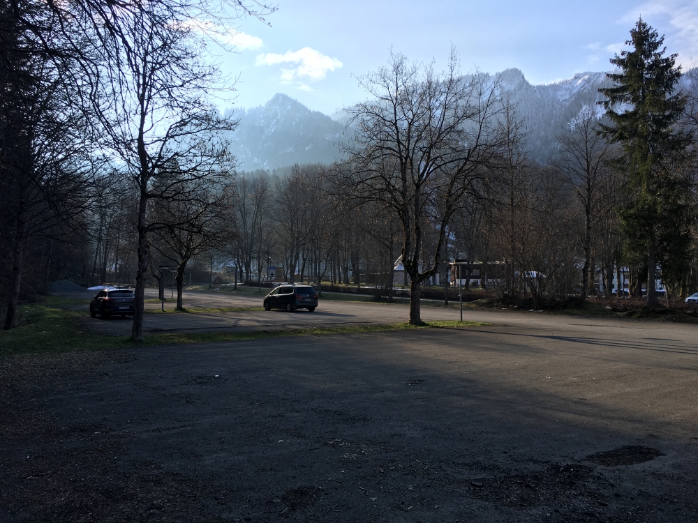 Parkplatz an der Laber-Bergbahn,Foto: 