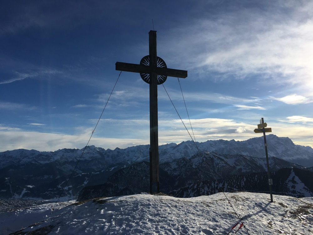 Blick auf Garmisch und Zugspitze,Foto: 