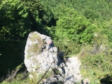 Gleich nach dem Gipfel geht es drahtseilgesichert etwas bergab,#