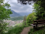 Blick auf Oberau (Foto gespeichert zu Ziel Aussichtspunkt Am Grünen Fleck),#