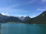 Blick über den Achensee zum Dristenkopf (rechts von der Bildmitte),#