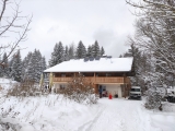 Die renovierte <b>Frasdorfer Hütte</b>  im Winter,#