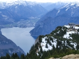 Blick nach Ebensee am Traunsee (Foto gespeichert zu Ziel Gmundner Hütte),#