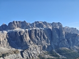 In der Mitte des Klettersteiges mit der Sella im Rücken ,#