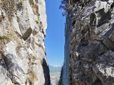 Blick durch den Berg auf Hallein ,#