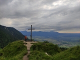 Abendstimmung am Gipfelkreuz (Foto gespeichert zu Ausgangspunkt Großer Illing),#
