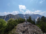 Gipfelkreuz mit der ganzen Dürnnbachhornrunde im Hintergrund ,#