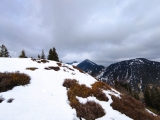 Aufstieg mit Blick zum Geigelstein und <a href=/gipfel/breitenstein-890/>Breitenstein</a> (Foto gespeichert zu <a href=/wanderweg/berggasthaus-wandberghuette-hochkoepfl-13979/>Weg</a>),#