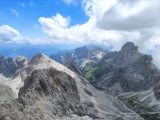 Blick ins Val di Vajolet mit <a href=/gipfel/rosengartenspitze-cima-catinaccio---ciadenac-14376/>Rosengartenspitze</a> rechts,#