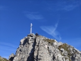 Gipfelkreuz und letzte Kletterpassage,#