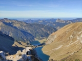 Blick zu Lache, Traualpsee und Vilsalpsee (Foto gespeichert zu Ausgangspunkt Lachenspitze),#