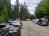 Wanderparkplatz (Foto gespeichert zu Ausgangspunkt Parkplatz Pflegersee),#