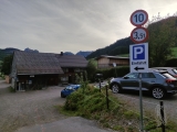 Letzter Parkplatz vor der Schranke (Foto gespeichert zu Ziel Parkplatz Schmieden),#
