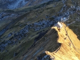 Abstieg in den Sattel zur <a href=/huetten/pfaelzerhuette-442/>Pfälzerhütte</a>,#