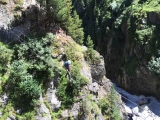 Die zweite Hängebrücke des Klettersteiges,#