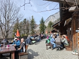 Terrasse der <b>Rathlucken Hütte</b> ,#