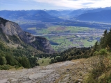 Blick ins Rheintal oberhalb der <a href=/huetten/alp-rohr-rohralpe-12659/>Alp Rohr</a> ,#