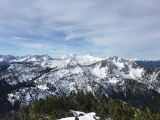 Blick über Hohe Kisten und Krottenkopf zur Zugspitze