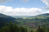 Ausblick auf Unterammergau (Foto gespeichert zu Ziel Steckenbergkreuz),#