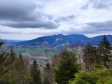 Blick über Unterammergau zum Hörnle (Foto gespeichert zu Ausgangspunkt Steckenbergkreuz),#