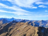 Blick zur Gappenfeldalpe und den "Saalfelder Weg" zur Schochenspitze