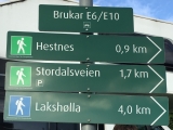 Wer nicht bis Laksholla will kann auch schon bei Hestnes oder bei Stordalsveien umkehren,#