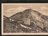 Krottenkopf-Hütte (Foto gespeichert zu Ausgangspunkt Weilheimer Hütte),#Historische Ansichtskarte zum <a href=/historisch/>Verkauf</a>