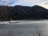 Schlittschuhlaufen auf dem Weitsee (Foto gespeichert zu Ausgangspunkt Weitsee Wanderparkplatz),#