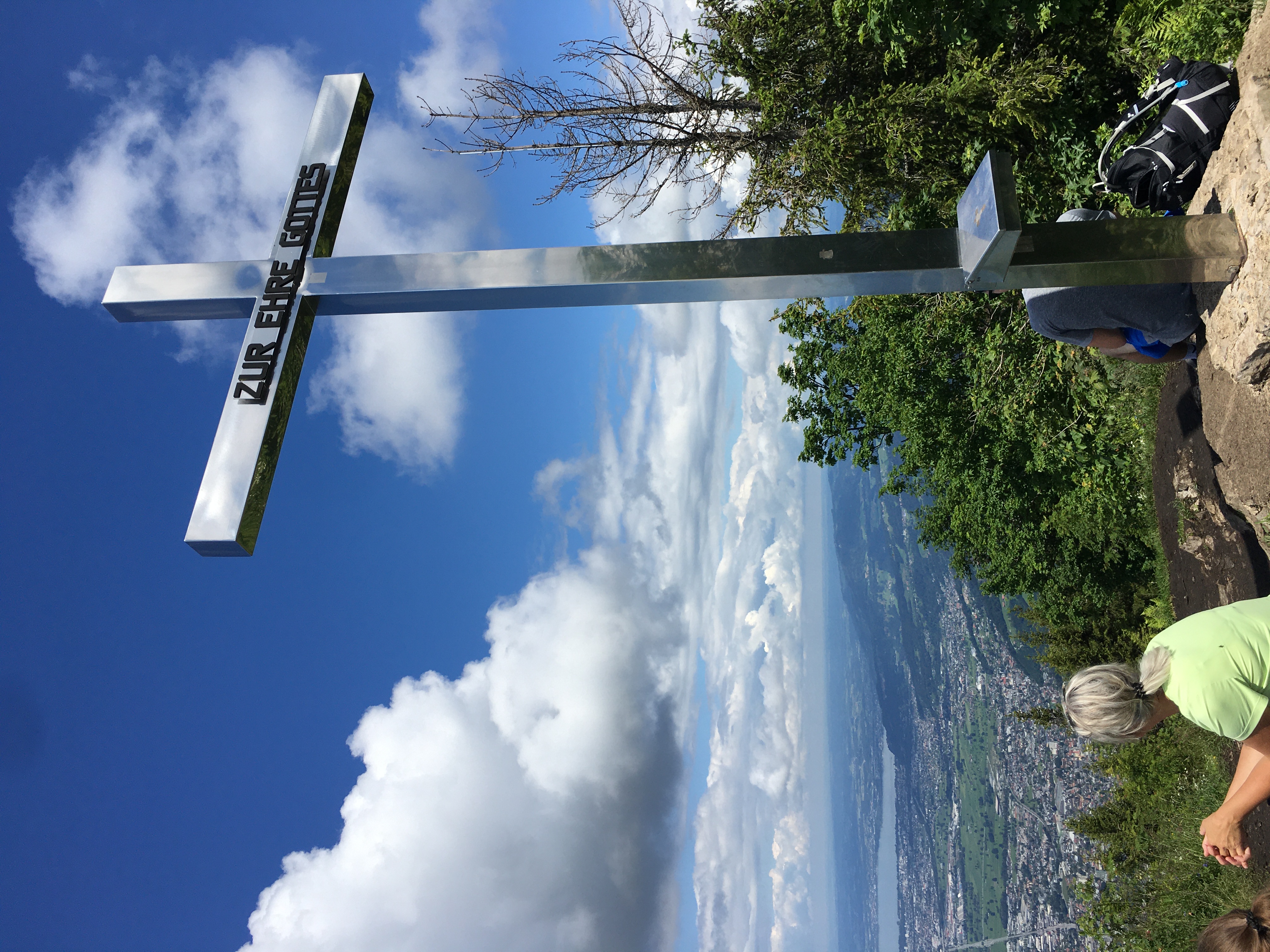 Gipfelkreuz mit Bodensee-Blick auf der Staufenspitze,Foto: 