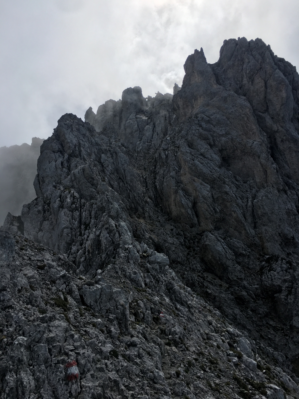 Klettersteig Ackerlspitze von St.Johann: Die letzten Meter zum Gipfel