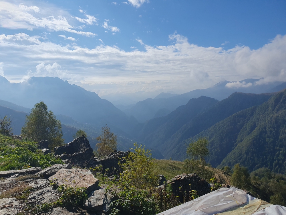 Alpe Vegliana: Aussicht Alpe Vegliana Richtung Süden