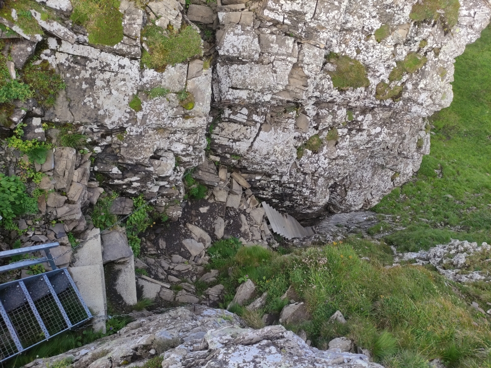 Wanderung Alvier: Abstieg durch die Rinne