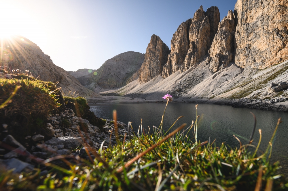 Lago di Antermoia: Blick auf den Lago di Antermoia
