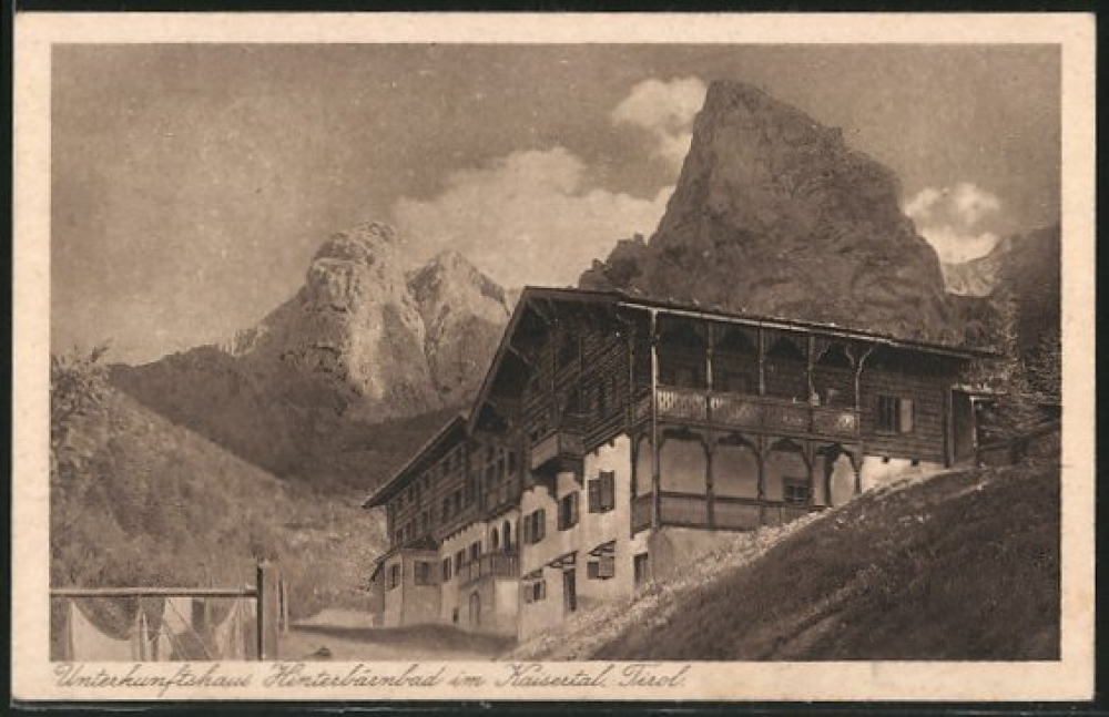 Unterkunftshaus Hinterbärenbad im Kaisertal Tirol (Anton-Karg-Haus)